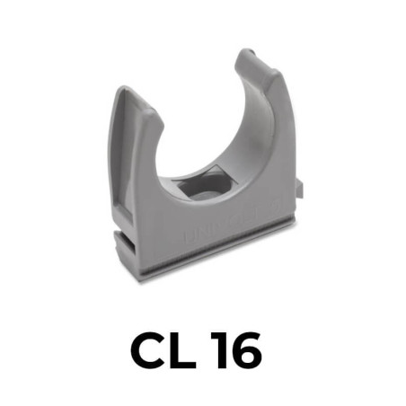 Príchytka CL16 IEC sivá