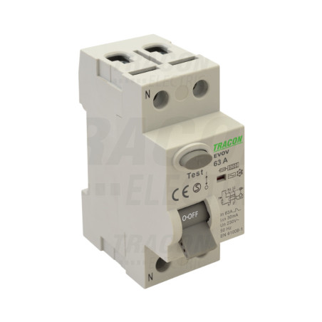 Prúdový chránič, 2-pólový 40A, 30mA, 6kA, AC