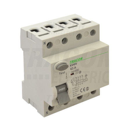 Prúdový chránič, 4-pólový 25A, 30mA, 6kA, AC