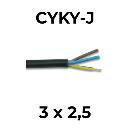 Kábel CYKY-J 3x2,50