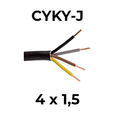 CYKY-J 4x1,5