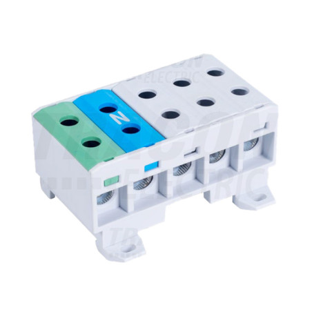 Rozvodná svorka 3P+N+PE, 4-35mm2, DIN+povrch