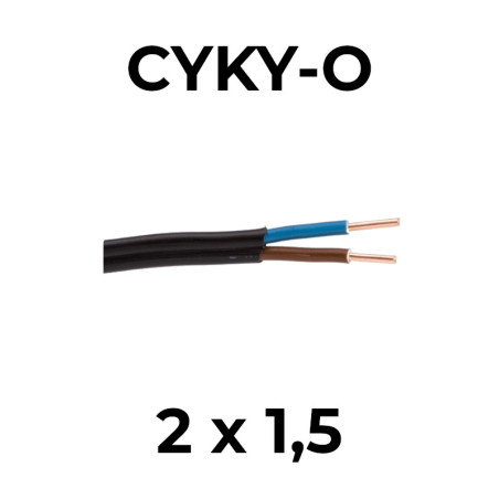 CYKY-O 2x1,5