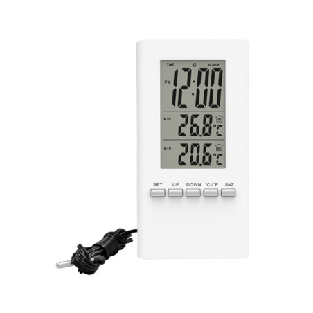 Digitálny teplomer, dátum, čas, 1,5m čidlo