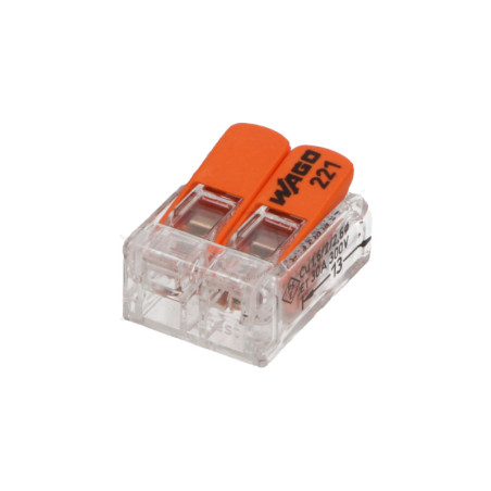 WAGO pružinová, plochá veľká 2P 0,5-6mm2