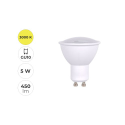 #0152 led-ziarovka-bodova-5w-gu10-3000k-450lm