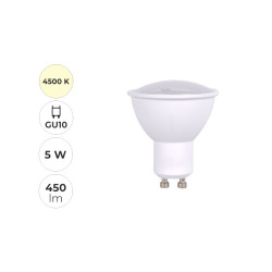 #1698 led-ziarovka-bodova-5w-gu10-4500k-450lm