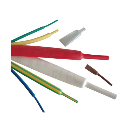 Zmrštiteľné trubičky, 2:1, biele 9,5/4,8mm