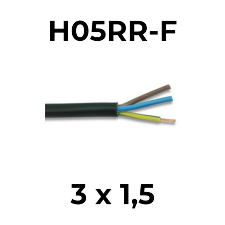 H05RR-F 3x1,5
