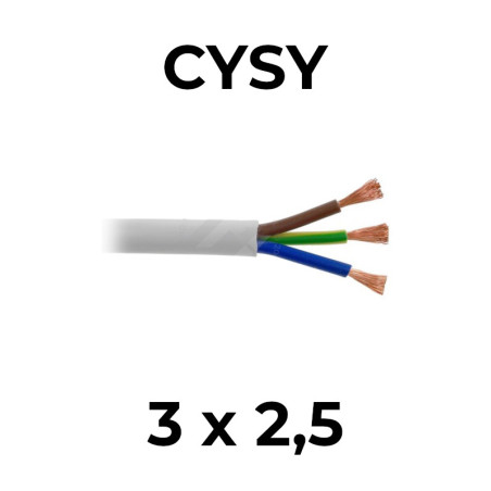 H05VV-F 3G2,50 biela (CYSY)