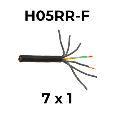 H07RN-F 7G1 guma čierna