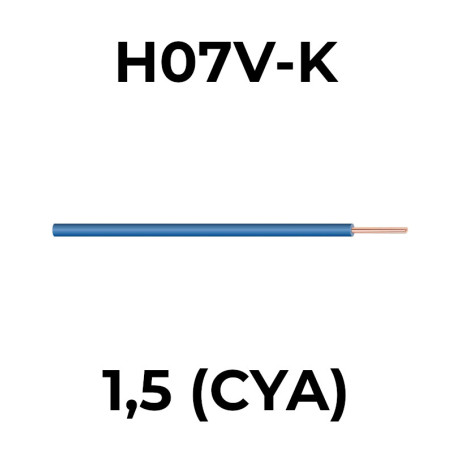 H07V-K 1,50 svetlomodrá (CYA)
