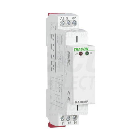 Impulzné relé, AC/DC 12-240V, 16A/AC1/230V