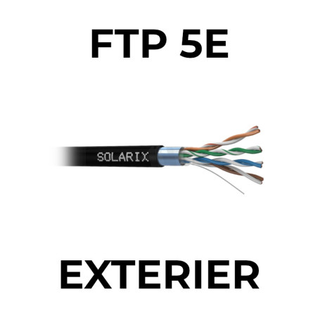 Kábel dátový FTP cat.5e AWG24 PE 100MHz exteriér