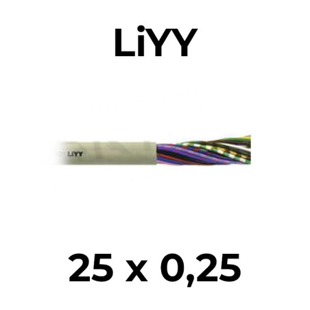 Kábel netienený LiYY 25x0,25mm2