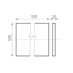 #1578 led-panel-60x60-greenlux-daisy-illy-42w-rozmer