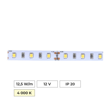 Led pás 12,5W/m, 4000K, IP20, 12V