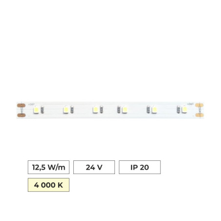 Led pás 12,5W/m, 4000K, IP20, 24V