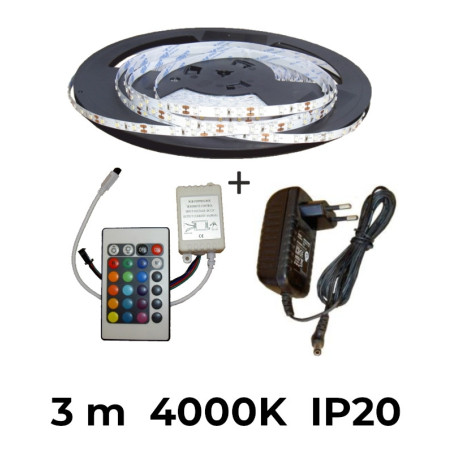 LED pás, 6W/m, 4000K, IP20, 3m sada