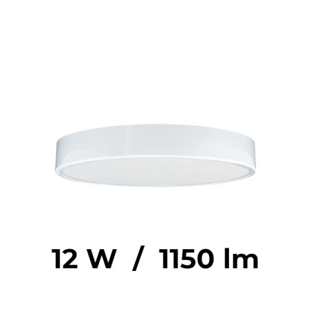 LED svietidlo TAURUS-R, biele, 12W, 4000K