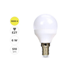 #0136 led-ziarovka-6w-e27-3000k-510lm