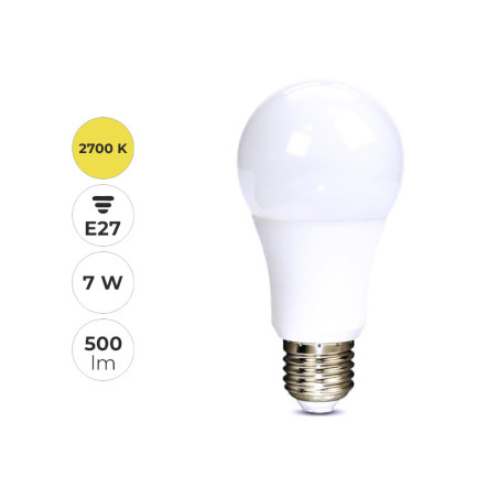 Led žiarovka -guľa, 7W, E27, 2700K