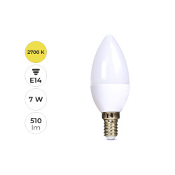 #0133 led-ziarovka-sviecka-7w-e14-2700k