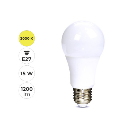 LED žiarovka gula, 15W, E27, 3000K,270°, 1220lm