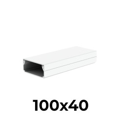 #0960 kablova-lista-plastova-biela-100x40mm
