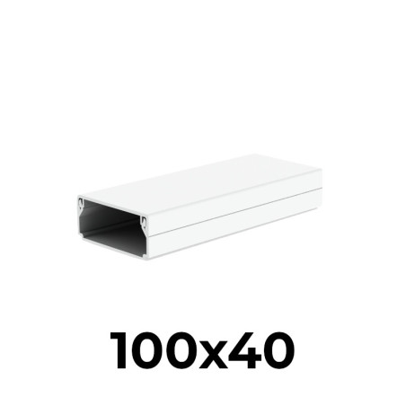 Lišta LHD 100X40 HC, 100x40mm 2m PVC biela
