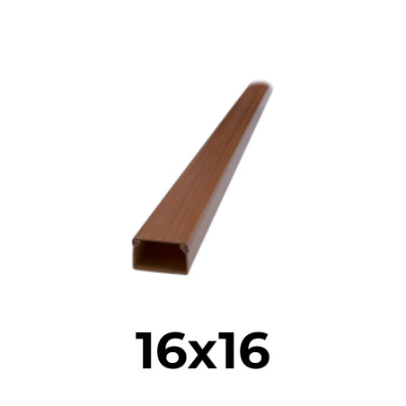 Lisťa LHD 16x16 HC,2m PVC f: hruška